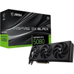 Tarjeta gráfica MSI GeForce RTX 5080 INSPIRE OC 3X 16GB GDDR7 DLSS4.5 Reflex 2 IA RTX Ray Tracing
