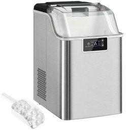 Máquina de hielo Welltin 20 kg/24h depósito 2,1 L silenciosa autolimpieza