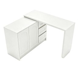 Escritorio Welltin W5093S00007 Giratorio 360° Blanco con Cajones