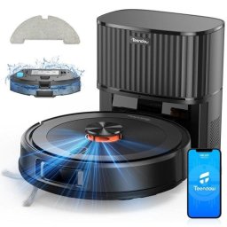 Robot Aspirador y Fregasuelos Teendow D10S MAX Autovaciado Navegación LiDAR 5.000 Pa Control por voz