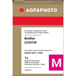 Cartucho de tinta AGFAPHOTO APB421M magenta compatible para impresoras Brother