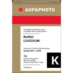Cartucho de tinta compatible AGFAPHOTO negro para impresoras Brother