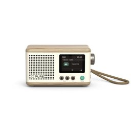 Radio Pure Classic Mini Blanco Algodón/Roble DAB+ FM Bluetooth 5.3 5W