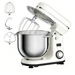 Batidora de pie Autrucker 6L 1200W DC silenciosa con temporizador y accesorios