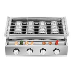 Parrilla Autrucker GB-04A 4 Quemadores Altura Ajustable Sin Humo