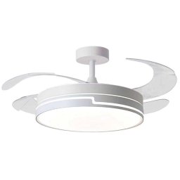 Ventilador de Techo con Luz Autrucker Motor DC 36W 6 Velocidades Aspas Retráctiles Mando Retráctil