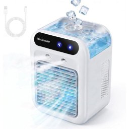 Mini Ventilador Portátil Autrucker 2 Velocidades 500ml Nebulizador Silencioso Recargable