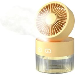 Mini Ventilador Humidificador Portátil Autrucker 3 Velocidades Luz Nocturna Plegable Depósito 350ml