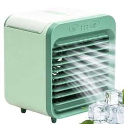 Mini Ventilador Autrucker USB 15W 3 Velocidades Depósito de Agua 200ml Recargable Portátil