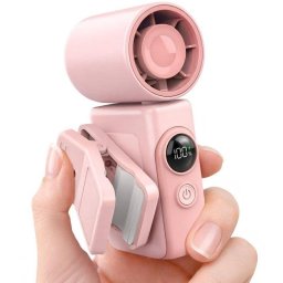Mini Ventilador Autrucker Portátil 4 Velocidades Batería Recargable Pantalla LED Pinza 360°