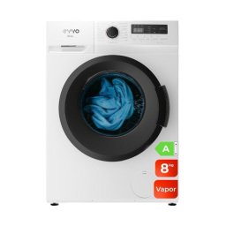 Lavadora Evvo Terra Carga Frontal 8 Kg 1350 rpm A Blanca Motor Inverter