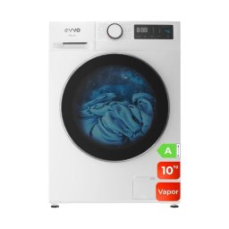 Lavadora Evvo Home Nature Carga Frontal 10 Kg 1400 rpm A Blanca Motor Inverter