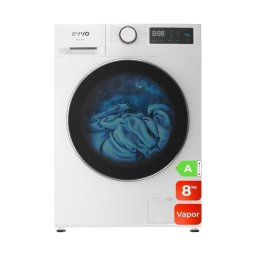Lavadora Evvo Home Nature Carga Frontal 8 Kg 1400 rpm A Blanca Motor Inverter