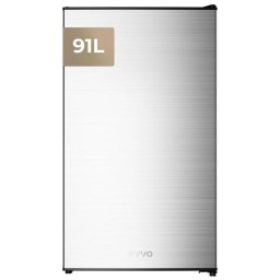 Frigorífico Mini Evvo Home F24X Defrost 83 cm 91 L E Acero inoxidable