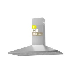 Campana extractora Evvo Home CE25 Canalizado/Recirculación 90 cm inox con filtro carbón activo