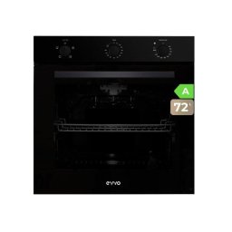Horno Multifunción Evvo Home H10 77L 60cm Hidrolítico A Grill Vapor Negro