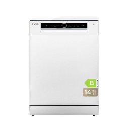 Lavavajillas Evvo D5X 14 cubiertos B Inox 8 programas con Turbo y Zone Wash