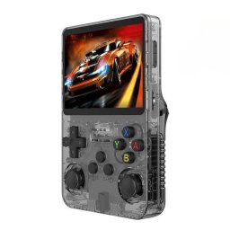 Autrucker R36S Consola portátil retro Linux 64GB 3.5" IPS Negra
