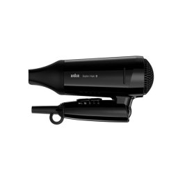 Secador de Pelo de Viaje Plegable Iónico Braun Satin Hair 3 Style&Go 1600W 2 Temperaturas Negro