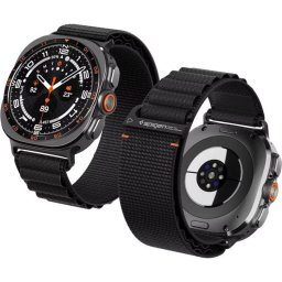 Correa de reloj Spigen para Samsung Galaxy Watch 8/9 Textil Negro