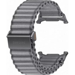 Correa deportiva Samsung Galaxy Watch Ultra titanio nylon gris 20 mm