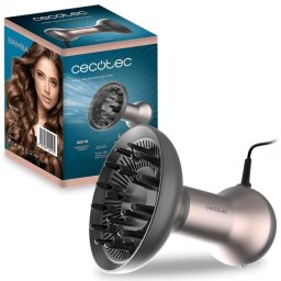 Secador de Pelo Iónico Cecotec Ionicare MagiCurls Grey 800W 3 Temperaturas 2 Velocidades Difusor Gris Oro Rosa