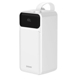 Power Bank Savio BA-15 50000 mAh Carga Rápida Blanco