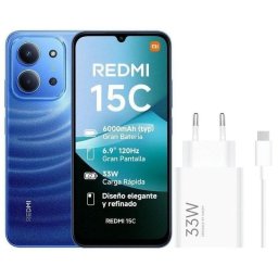 Xiaomi REDMI 15C 4G 4GB 256GB 6.9" Azul Incluye Cargador 33W