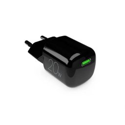 Cargador inalámbrico PURO 20W USB-C GaN Negro