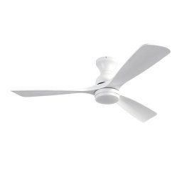 Ventilador de Techo con Luz Welltin EU52WH-1007WH-1L Motor DC 132cm 6 Velocidades Mando Silencioso Función Invierno