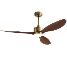 Ventilador de Techo con Luz Autrucker 24W 106cm 6 Velocidades Motor DC Silencioso Mando