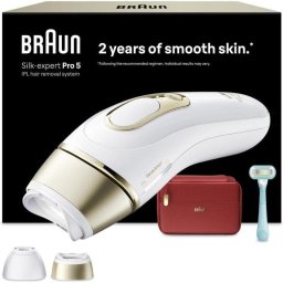 Depiladora Luz Pulsada IPL Braun Silk-Expert Pro 5 PL5221 10 Niveles 3 Cabezales