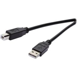 Cable USB 2.0 A a B Vivanco 1,8 m Negro