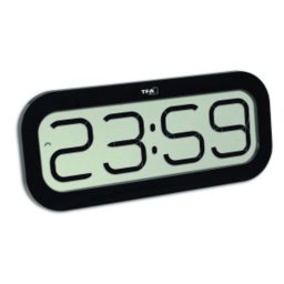 Reloj Digital de Mesa TFA-Dostmann 60.4514 Ovalado Negro
