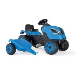 Tractor de pedales Smoby Farmer XL con remolque desmontable para niños 3-8 años