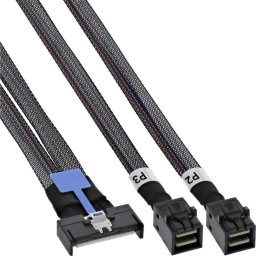 Cable SAS InLine MCIO a MiniSAS-HD 50 cm