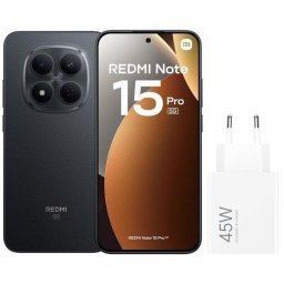 Xiaomi REDMI Note 15 Pro 5G 8GB 256GB 6.83" Negro Incluye Cargador 45W