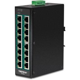 Switch Gigabit Industrial TRENDnet TI-PG160 16 Puertos PoE+ 240W