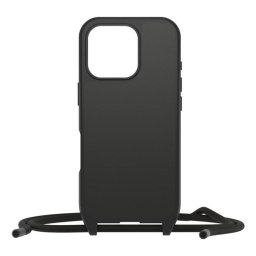 Funda para móvil OtterBox Cover nylon negro con cordón para iPhone 16 Pro