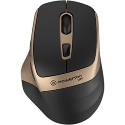 Ratón Powerton LIFE FLIXO inalámbrico 1600 DPI USB Negro dorado 6 botones
