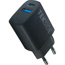 Cargador USB Cellularline TEKSIDE 25W 2 Puertos USB-A y USB-C