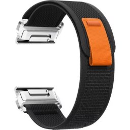 Correa de reloj Beline Wild Path Loop Nylon Gris/Naranja para Garmin