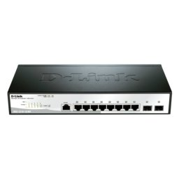 Switch de red D-Link DGS-1210-10/ME Gigabit L2 8 puertos + 2 SFP