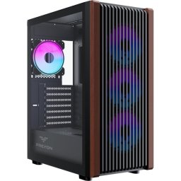 Caja PC PREYON Nest Timber Mid Tower ATX Vidrio ARGB