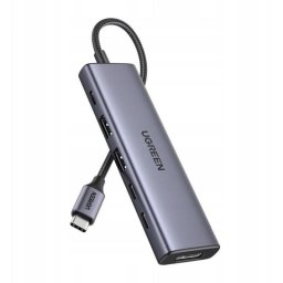 Hub Ugreen 6 puertos USB 3.2 Gen2 10 Gb/s modelo CM511 con DisplayPort 4K