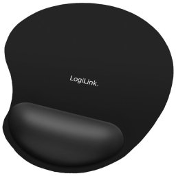 Alfombrilla de ratón LogiLink ergonómica con soporte de muñeca y base antiderrapante
