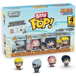 Funko Bitty Pop! Naruto Shippuden Team 7 4-pack con estante de exhibición