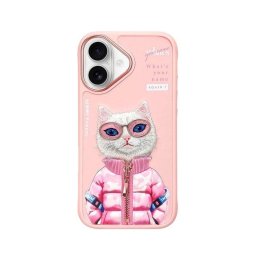 Funda para móvil Nimmy Bordada 3D Rosa para iPhone 16 Cool & Cute 2.0