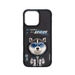 Funda para móvil Nimmy Husky Cool & Cute 3D Bordada para iPhone 16 Pro