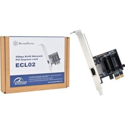Tarjeta de red SilverStone SST-ECL02 PCIe 3.0 5 Gbps Realtek RTL8126